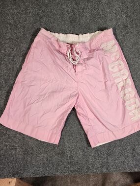 McGregor Pink Swim Shorts with White Labeling